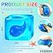 YVBBHE Blue Squeeze Cube with Luminous Whale InsideSquishy Stress Fidget Gummy Toys Glow in The Dark Animal Maltose Sensory Toys for Kids Autism Stress Balls for Anxiety Stress Relief - Image 4
