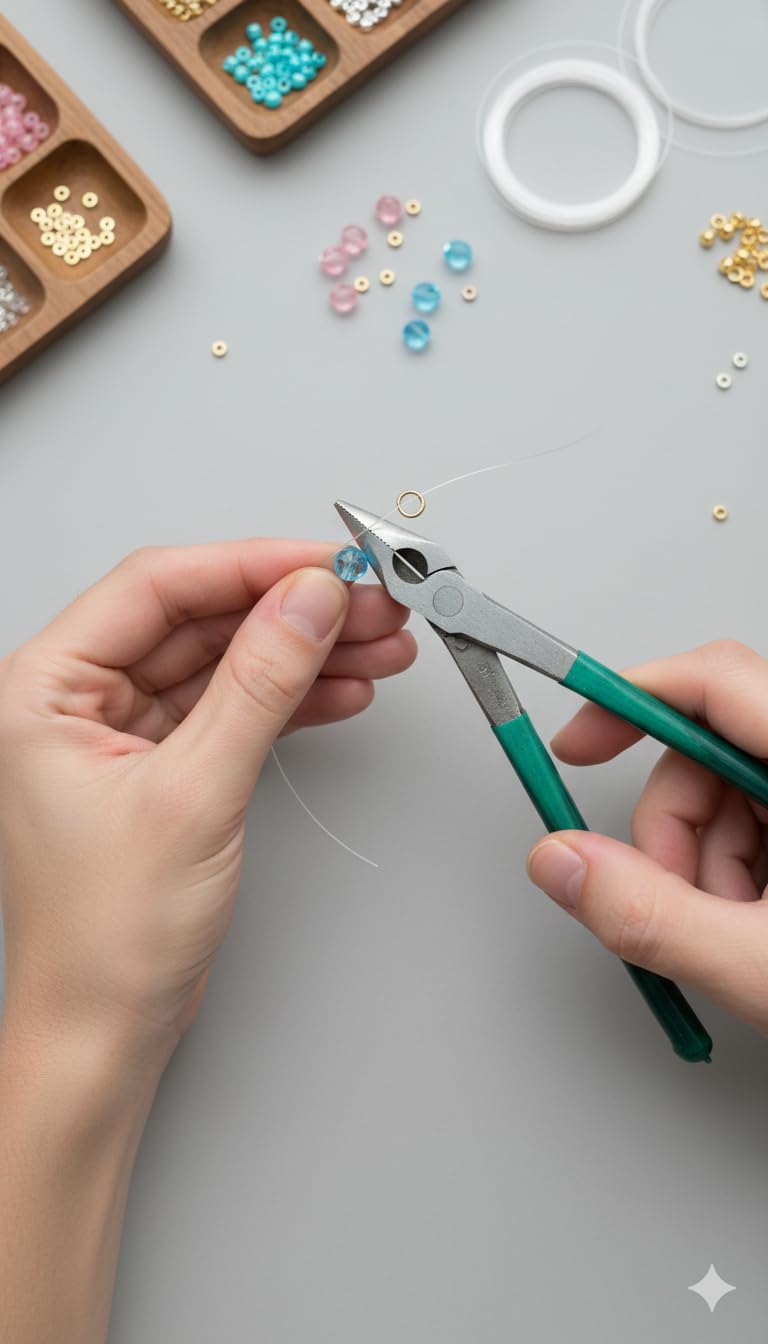 Cartol Jewellery Making Kit for Girls | Jewel Making Kit with Plier, Cutter, Glue, OHP Sheets, Wax Sheets & Stone Picking Pen | Jewelry Making Materials materials for Earrings, Pendants, Beads, Chains & Crafts (Pliers) - Image 2