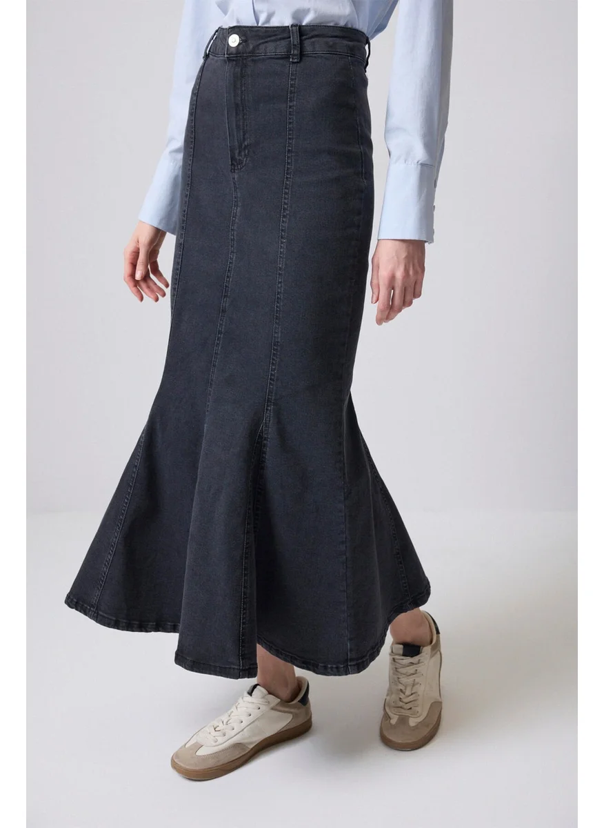 تاتشي Denim Fish Skirt