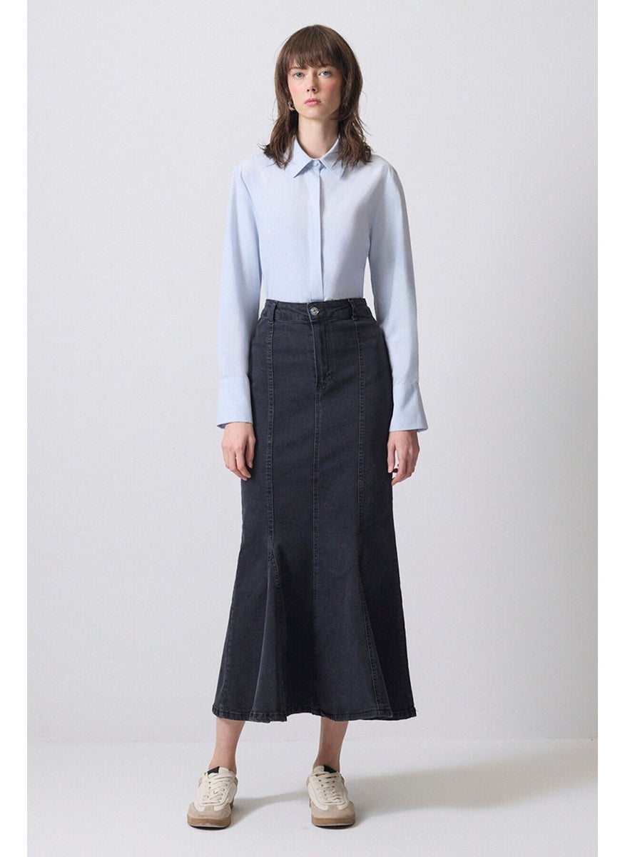 Touche - Denim Fish Skirt - Image 1