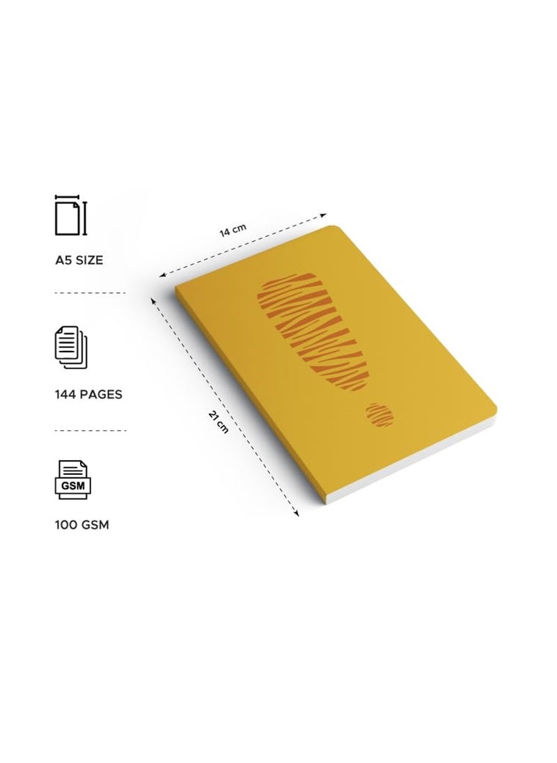 FACTOR NOTES دفتر ملاحظات عادي مقاس A5، سمك 100 جرام لكل متر مربع، 144 صفحة  - Image 2