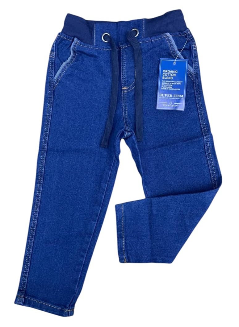 Kids Denim Elasticated Waist Joggers Pants With Open Hem - pzsku/Z178E61C74F226712EA55Z/45/_/1737642361/a82cb5e9-c6d9-4f32-87b1-b8824d1ee257