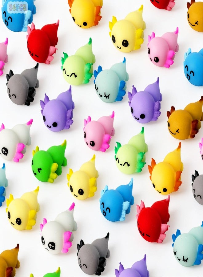 eowvsio 36Pcs Axolotl mochi Toys for Kids,Axolotl Mochi Squishy Bulk,Bulk Stress Relief Fidget Toy for Kids Boys Girls Party Favors Novelty Prizes - Image 1