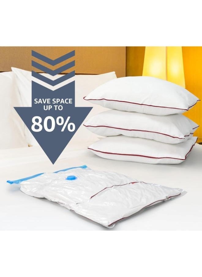 Eoptify Vacuum Storage Bags Pack of 12 (3 XL, 3 L, 3 M, 3 S) for Clothes, Compression Storage Bags with Hand Pump, Reusable Airtight Bags for Travel and Packing  - Image 2