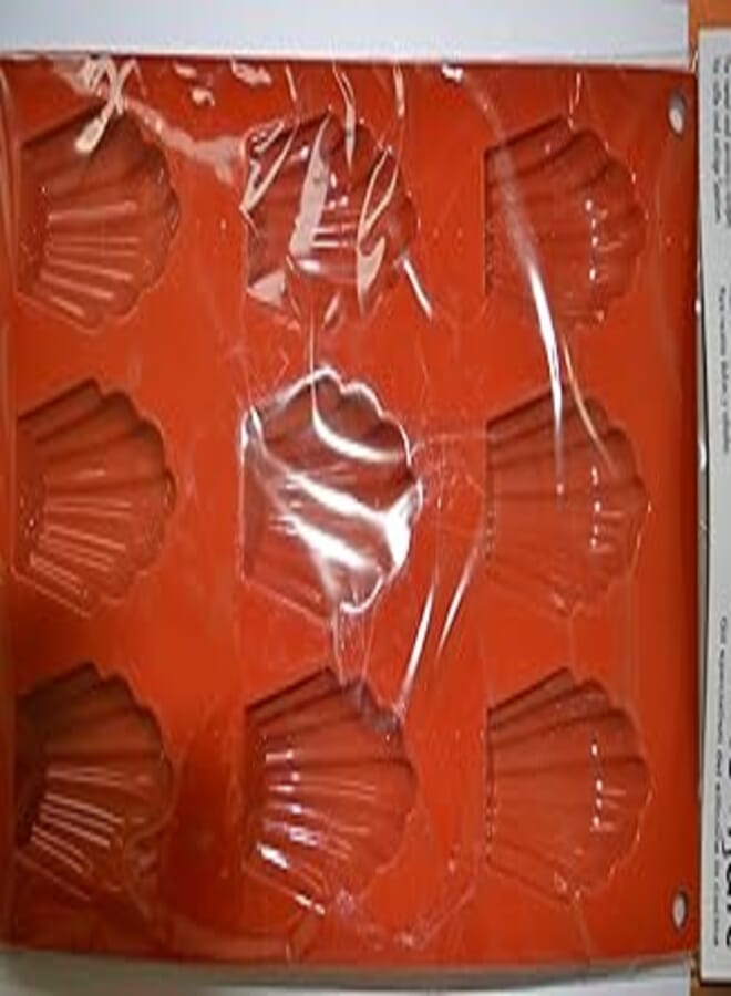 Silikomart Silikomart Madeleine Cake Mould, 68mm x 45mm, Terracotta