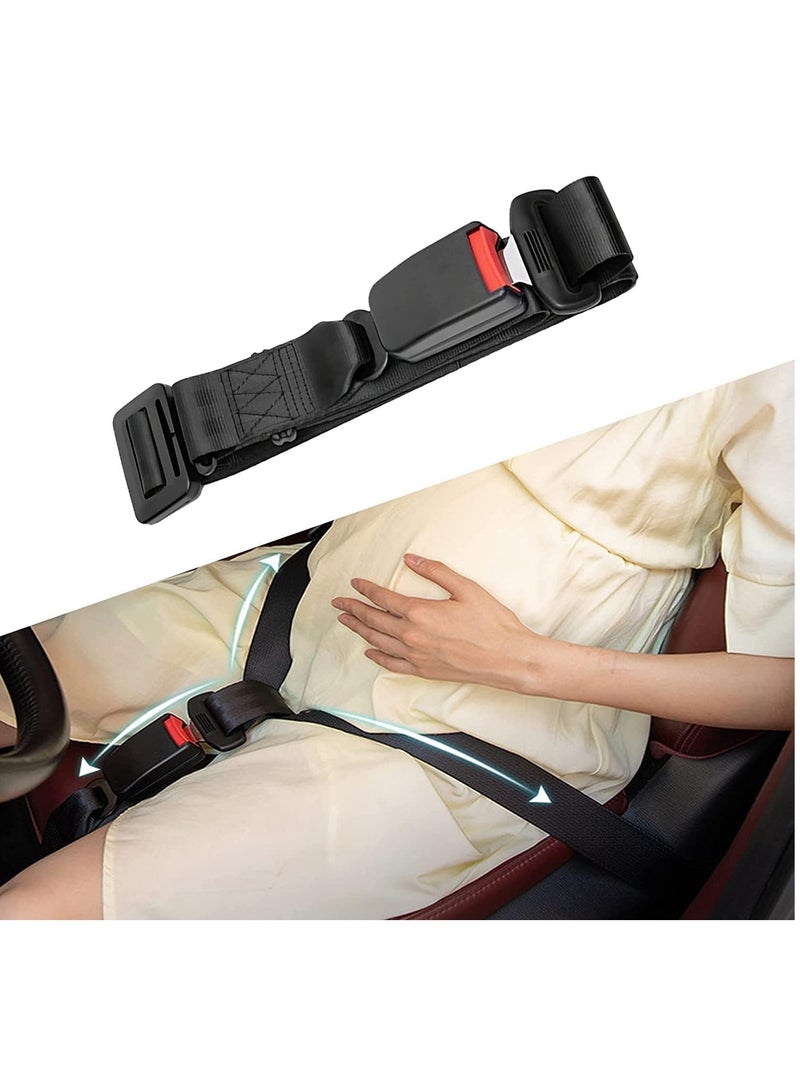 SYOSI Pregnancy Seat Belt Adjuster Seat Bump Strap for Pregnant Women Prevent Abdomen Compression and Protect Belly Pregnancy Must Haves Maternity Seat Cover Belt for Expectant Mothers Black - Image 1