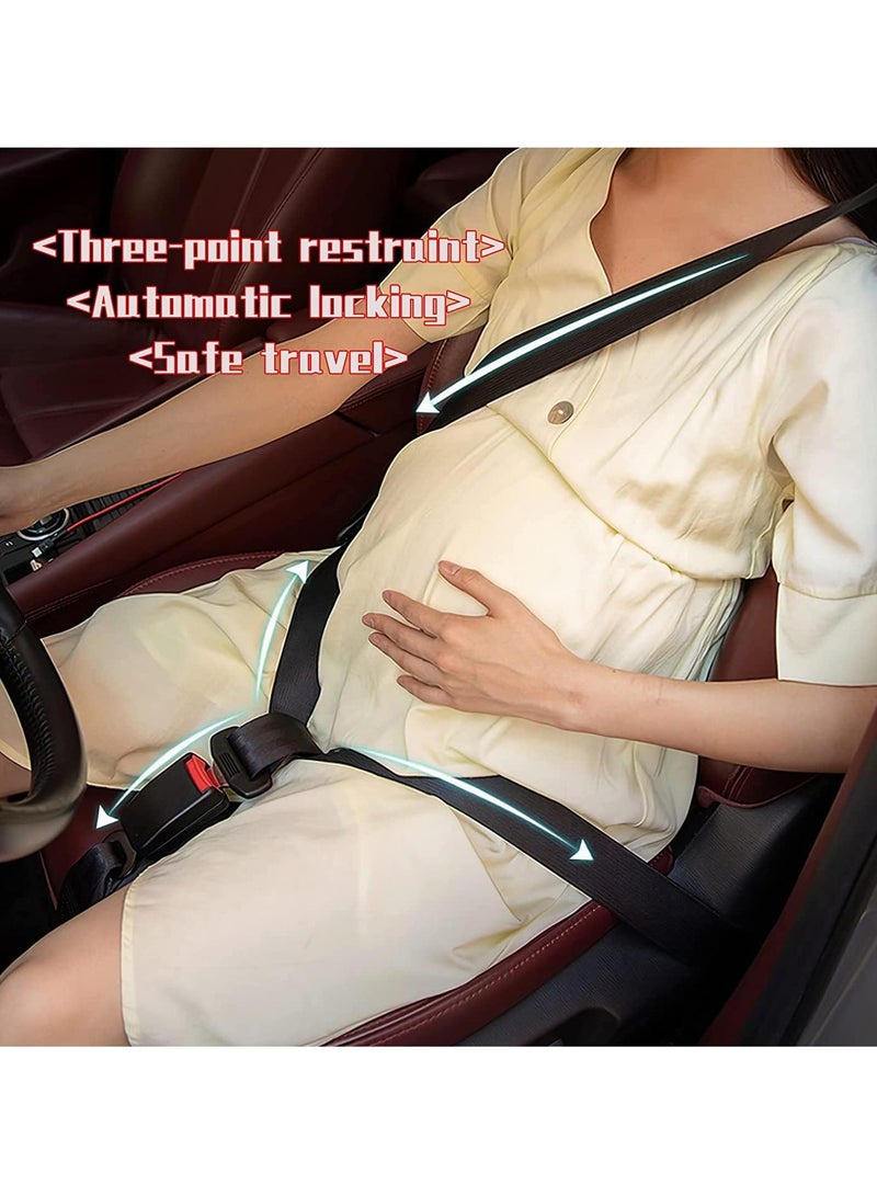 SYOSI Pregnancy Seat Belt Adjuster Seat Bump Strap for Pregnant Women Prevent Abdomen Compression and Protect Belly Pregnancy Must Haves Maternity Seat Cover Belt for Expectant Mothers Black - Image 2