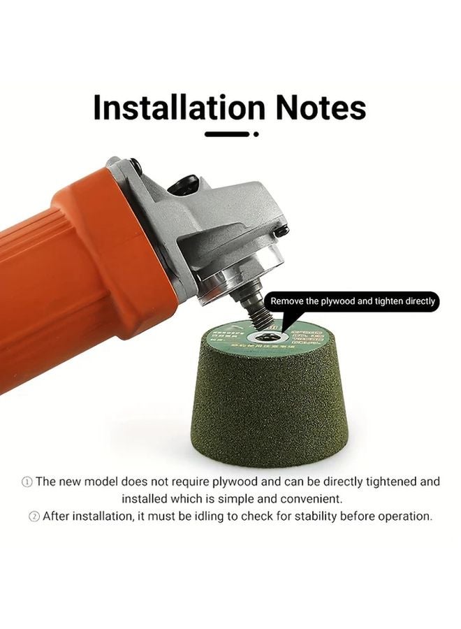 100 Grit Heavy Duty Angle Grinding Wheel for Metal Stone Concrete Polishing - Image 4