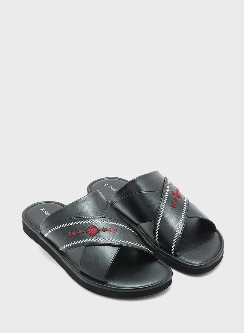 روبرت وود صنادل عربية تقليدية مطرزة