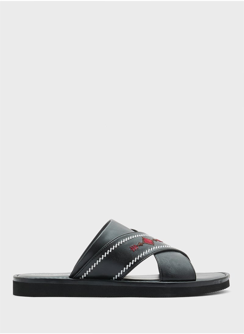 Robert Wood Embroidered Traditional Arabic Sandals  - Image 2