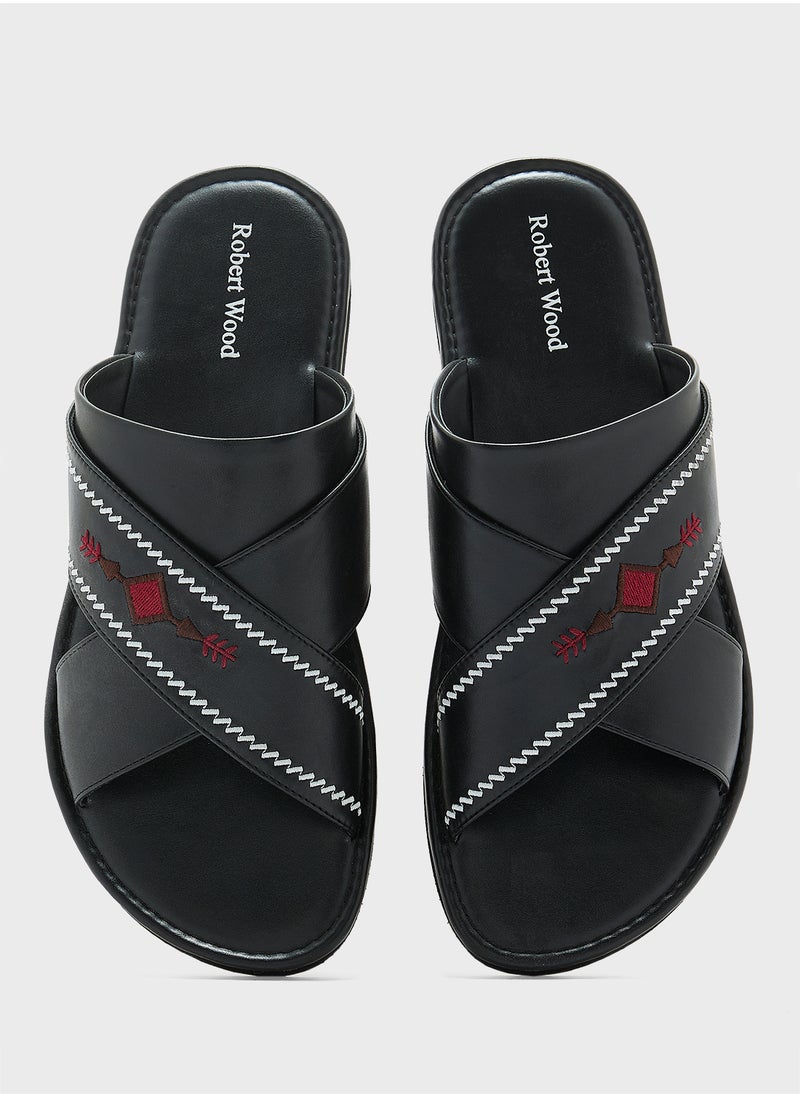 Robert Wood Embroidered Traditional Arabic Sandals  - Image 4