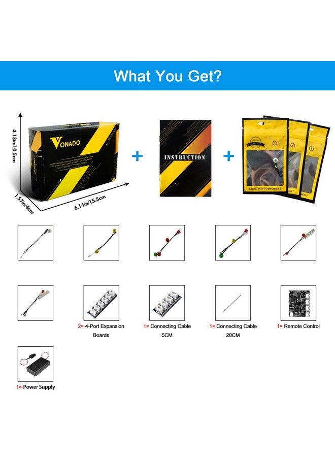 Vonado Led Light Kit For Lego Horizon Forbidden West: Tallneck 76989 Building Set (Lights Only No Model) Diy Lighting Compatible With Lego Tall Neck (Remote Control Version) - Image 3