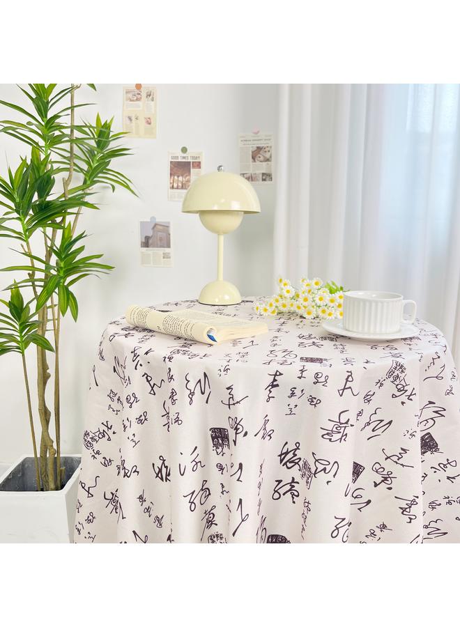 Bluejw New Chinese Style Advanced Tablecloth Classical Ins Dining Tablecloth Retro Style Small Round Table Tablecloth Rectangular Household Cover Cloth - Image 1