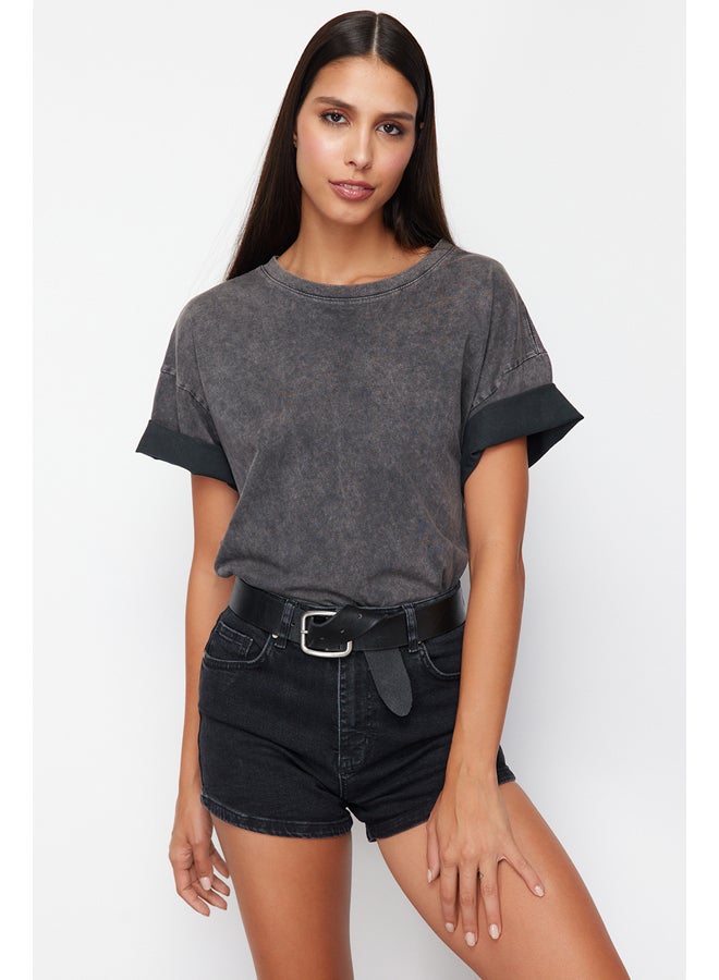 trendyol Black Comfort Denim Shorts & Bermuda TWOSS24SR00163  - Image 1
