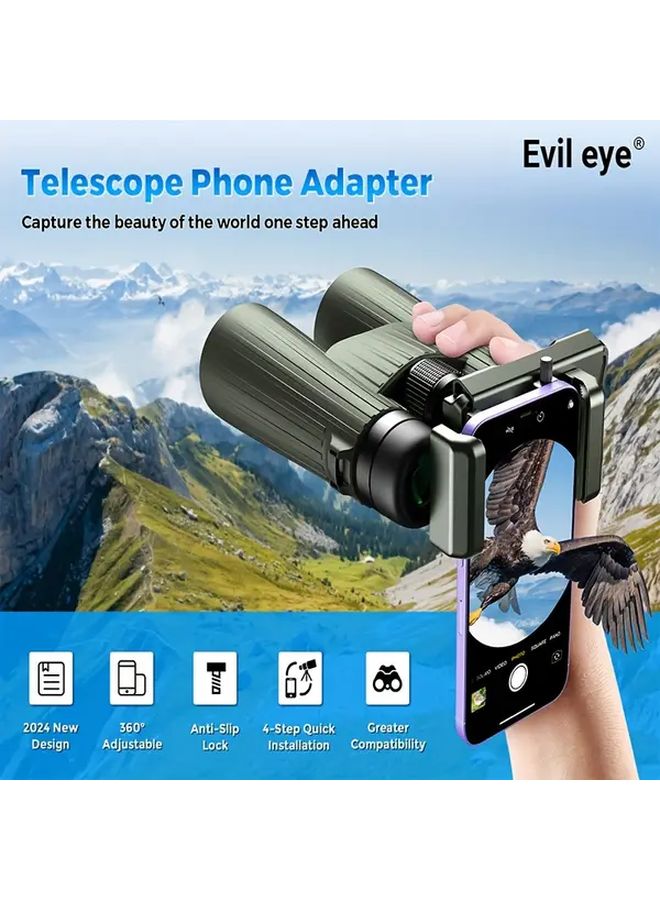 Apexel Universal Black Phone Telescope Holder Adapter For Binoculars Microscopes - Image 1