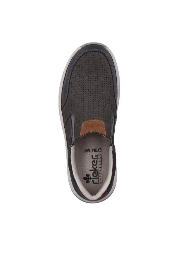 rieker Rieker Mens Casual Shoes 14353-45 Jaipur Dark Grey 116-1083