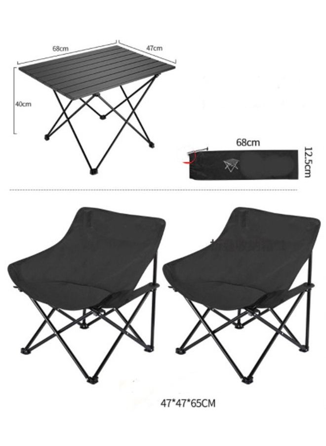 Generic Portable camping tables and chairs，Folding Outdoor Aluminum Camping Table Portable Ultralight Compact Backpacking Travel Table for Beach, Picnics  - Image 1