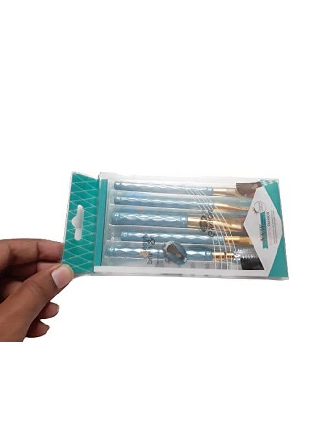 ادفانسد إستور مجموعة فرش المكياج ذات الشعيرات الاصطناعية من أدفانسد ستور - متعددة الألوان، 5 قطع - Image 3