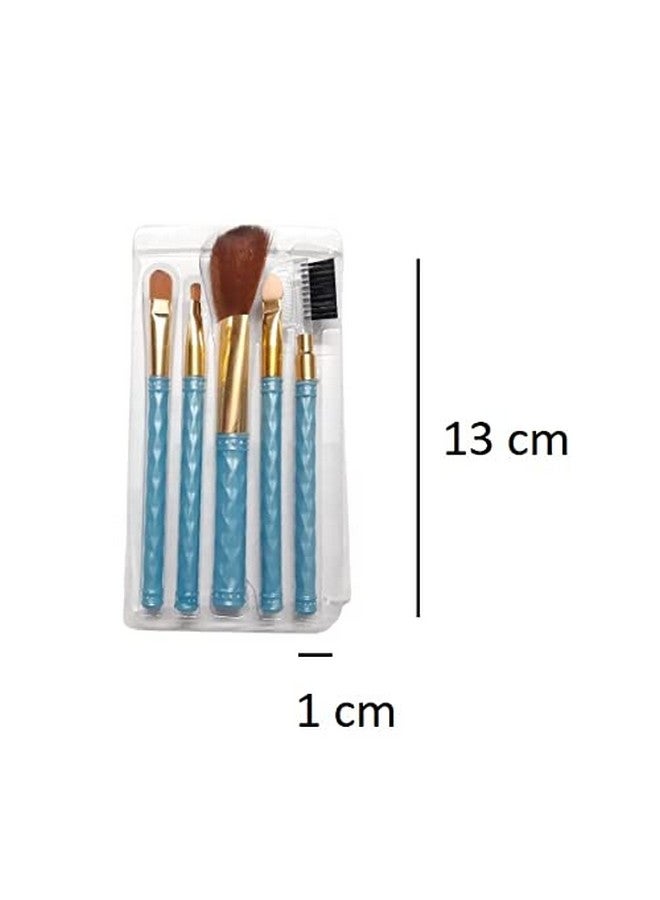 ادفانسد إستور مجموعة فرش المكياج ذات الشعيرات الاصطناعية من أدفانسد ستور - متعددة الألوان، 5 قطع - Image 2