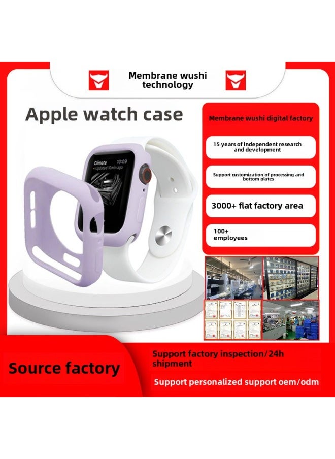 Generic - Half Pack TPU Watch Case For Apple Iwatchs10 Soft Case Ultra49mm Candy Color Frosted Protective Cover-Color:Orange-Dimensions:Candy Shell (41mm) With Packaging - Image 1