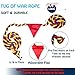 DHXGON 40 Feet Tug of War Rope for Kids and Adults Outdoor Games Summer Outdoors Yard Backyard Camping Lawn for Field Day Family Reunion Birthday Party Team Building Activities Carnival GamesColours - Image 4