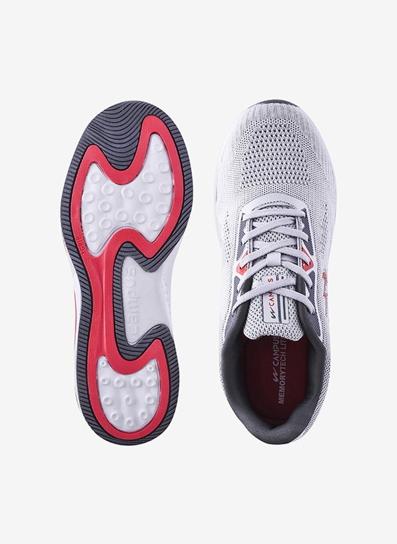 CAMPUS Men Camp Erik Memory Foam Lace-Up Running Shoes-Grey - Image 3