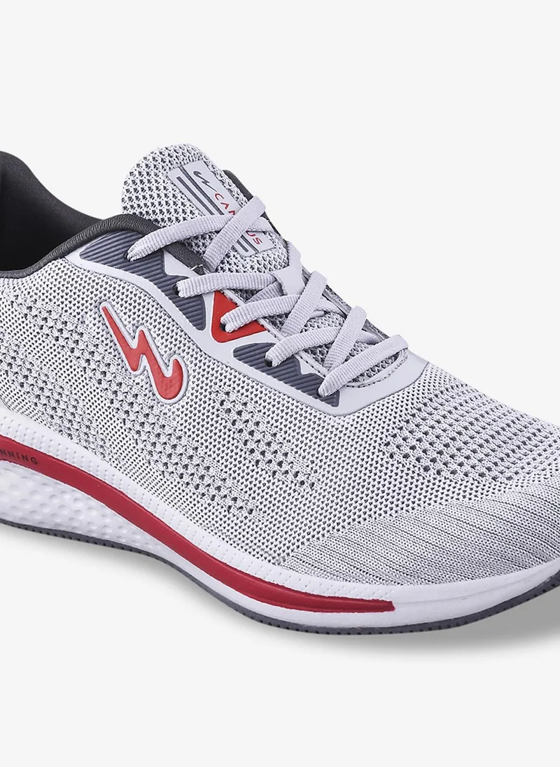 Campus  Men Camp Erik Memory Foam Lace-Up Running Shoes-Grey for Men | Best Price UAE
