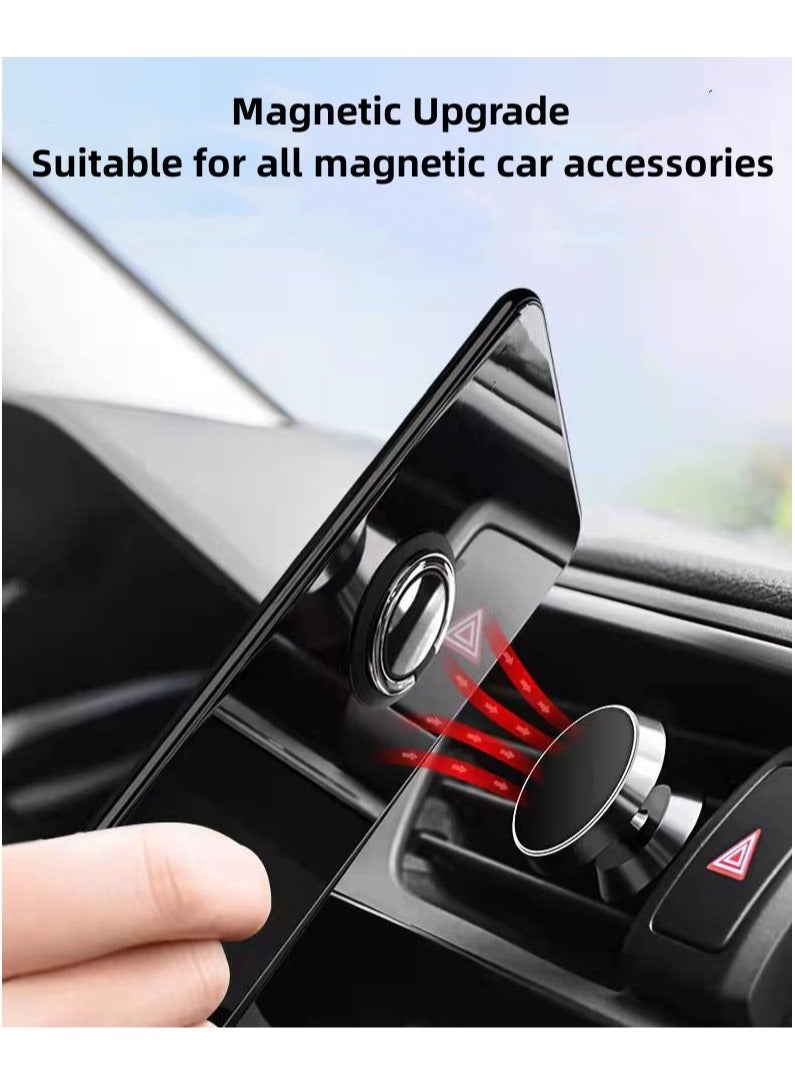 CHEROSIN 【1+1+1 Sets】for Samsung Galaxy A07 Case & Screen Protector & Magnetic Ring Holder Frosted Pudding Material TPU Cover with Tempered Glass Screen Protector,Ring Holder Suitable for Car Magnetic Attraction - Image 4