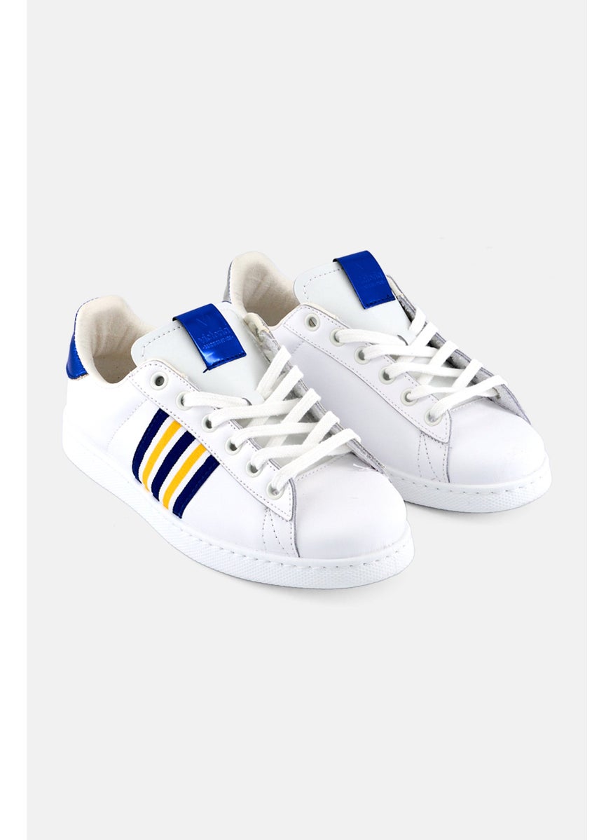 Victoria - Kids Girl Lace Up Outdoor Shoes, White - Image 1