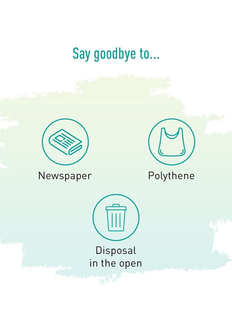 Sirona Sirona Sanitary Disposable Bags | Pad Disposal Bags | Discreet Disposal of Tampons, Condoms, Diaper, Sanitary Pads, Panty Liner and Personal Hygiene Waste | Women Privacy Handling Bag (225 Bags) - Image 3