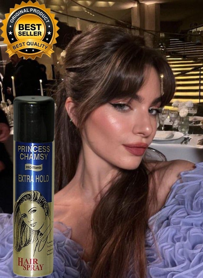 PRINCESS CHAMSY 2 Pieces Extra Hold Hair Spray 90ML - Image 2