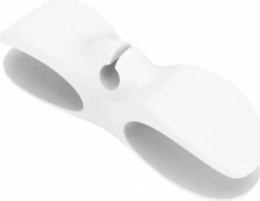 Piev Adhesive Practical Cable Collecting and Winding Organizer 2 Pack White