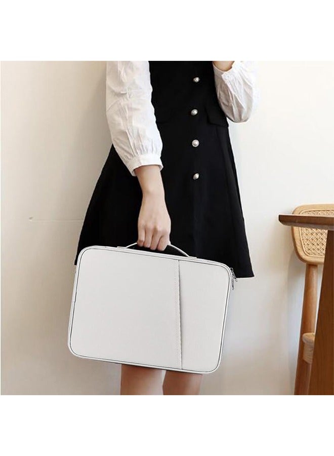 Ocean 10.8-11 Inch iPad Travel Case Organizer, Padded Protective Tablet Carrying Sleeve Bag, Tablet Case, Suitable for Tablet Up to 11 inch or Other Devices, White  - Image 5