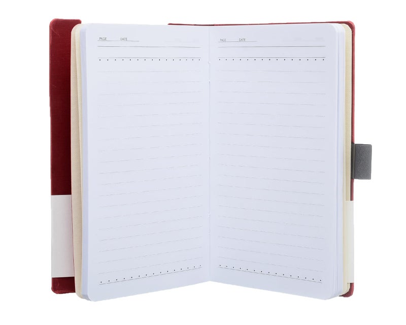 Yassin Titanium Notepad with Pen, 12x19cm Plastic Cover for Portable Notes and Lists - Image 3