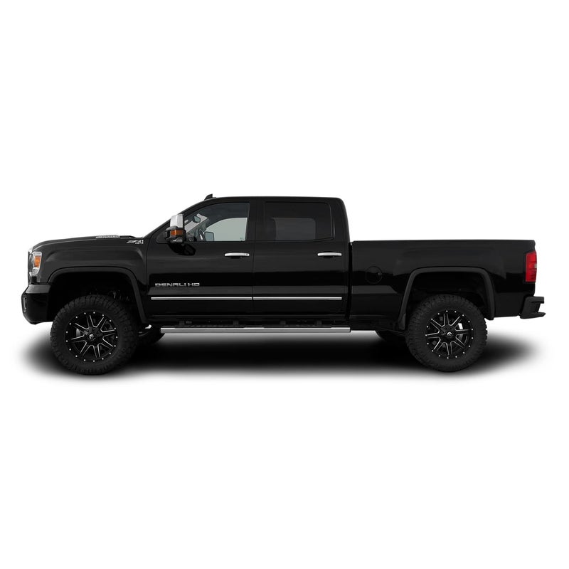 SlickMod Chrome Delete Blackout Vinyl Overlay for 2014-2019 GMC Sierra 1500 2500 3500 Window Trim (1. Window Trim, Gloss Black) - Image 3