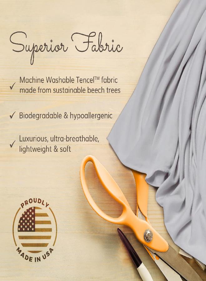 Happyluxe Happyluxe Odyssey Travel Pillow with Washable Cover, Small Airplane Pillow for Long Flights, Camping, and More, Neck Rest and Lumbar Support, Made in The USA, 13 x 17 Inches, Silver Gray - Image 3