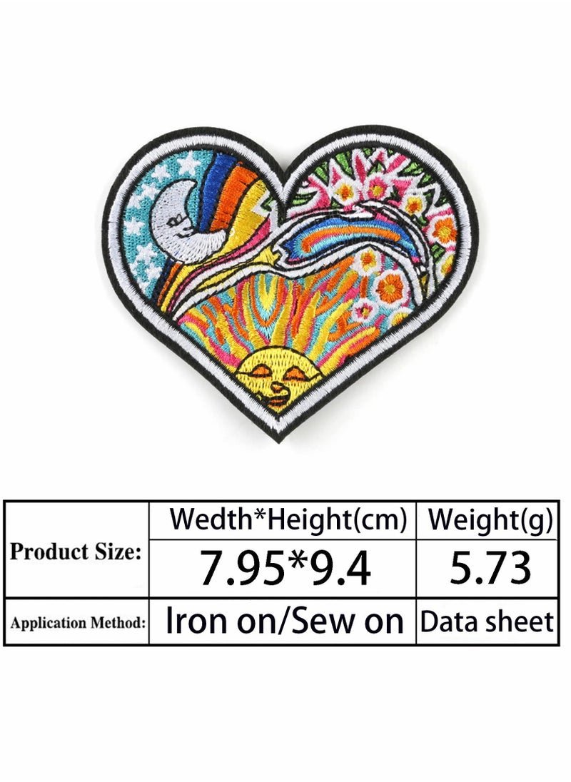 Generic - 24Pcs Embroidered Patches for DIY Craft - Sew On/Iron On Applique Decorations for Clothing, Dresses, Pants, Hats, Jeans, and Backpacks. Perfect for Personalizing Your Style! - Image 1