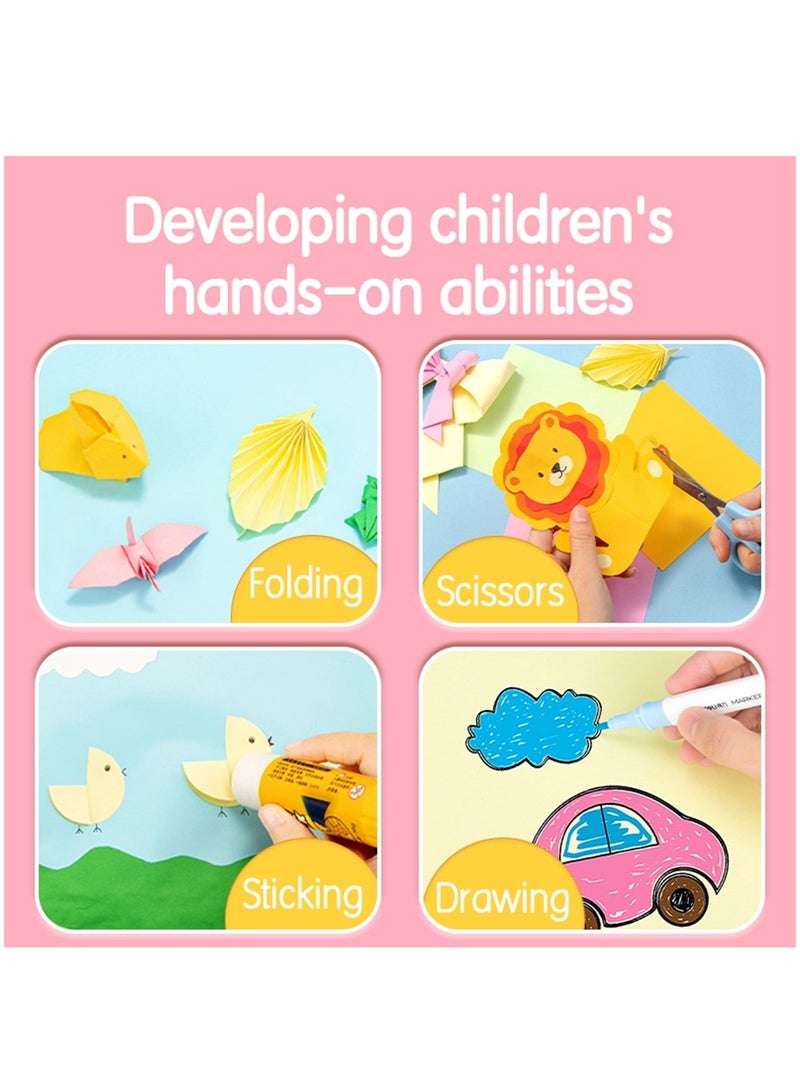 Deli 50-Sheet Origami Paper For Art A4 Size Assorted Colours - Image 2