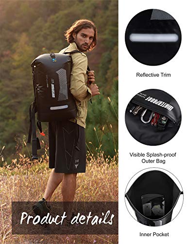 IDRYBAG Waterproof Backpack for Men 20L/30L/40L, Floating Dry Bag Kayak, Dry Backpack Hiking - Image 3