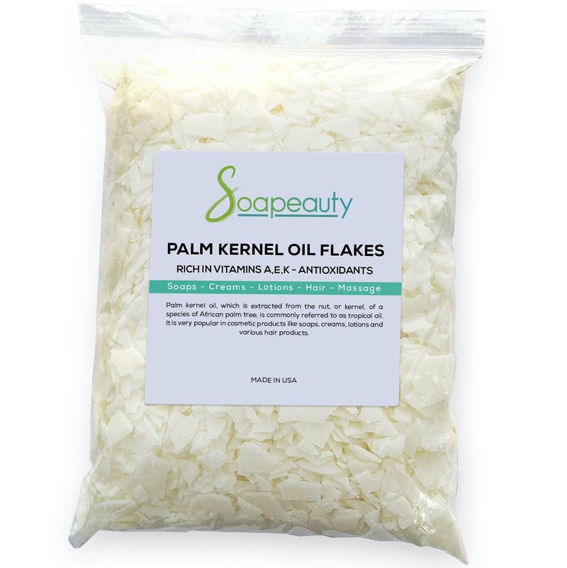 Soapeauty Palm Kernel Oil Flakes 100 Pure Natural Cosmetic Grade for SoapMaking DIYSkincare 32 oz