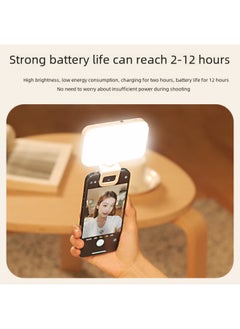 Generic Mobile Phone Selfie Beauty Fill Light Outdoor Live Shooting Mini Fill Light LED Portable Pocket Light-Specifications:F8 White  - Image 5