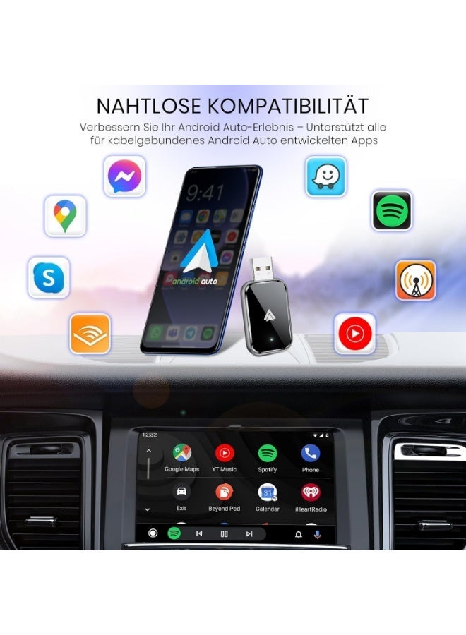 Starte Upgraded Cablely Wireless Adapter for iPhones and Android Devices, Wired to Wireless CarPlay, No Delay, Automatic Connection, Stable Control, Compact Size with Type-C Convert Cable - Image 4