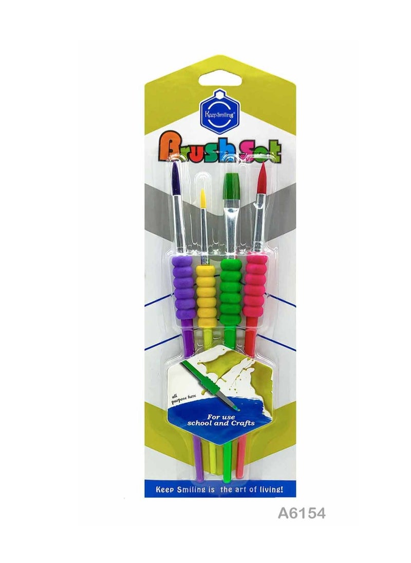 Keep Smiling Paint Brushes with Super soft grip  - Image 1