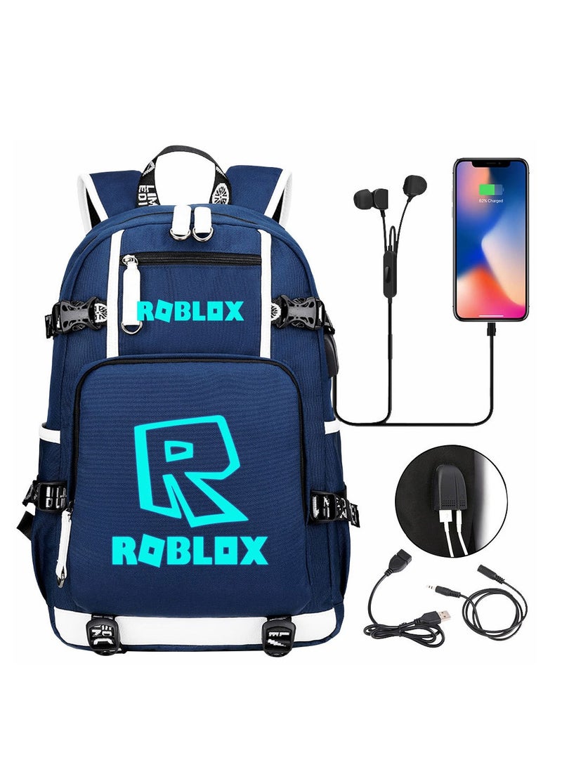 Roblox USB Earphones South Leisure Travel Backpack
