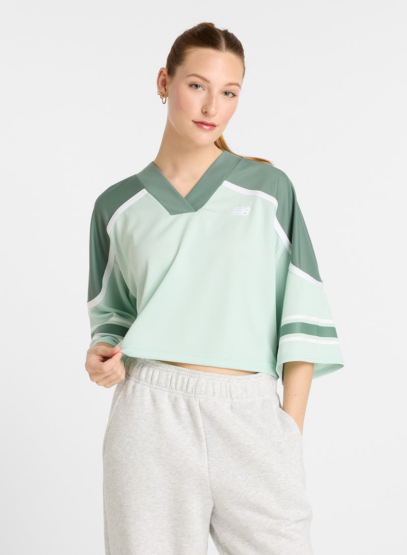 New Balance Mesh Logo T-Shirt - Image 1