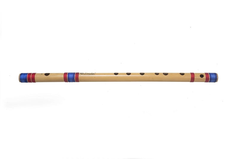 Kanha Bansuri Flute - D Scale Natural Medium Assam Bamboo - 17 Inch Right Handed Music Instrument With Cover - Image 3