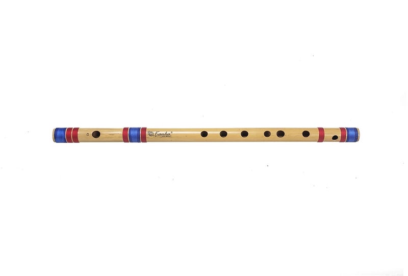 Kanha Bansuri Flute - D Scale Natural Medium Assam Bamboo - 17 Inch Right Handed Music Instrument With Cover - Image 4