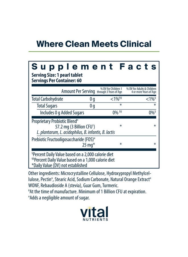 Hyperbiotics Vital Nutrients Pro Kids Probiotic | Allergen-Free Toddler Probiotics for Kids | Targeted Immune, Gut, and Digestive Health | Sugar-Free Orange Flavor | 60 Chewable Tablets - Image 1