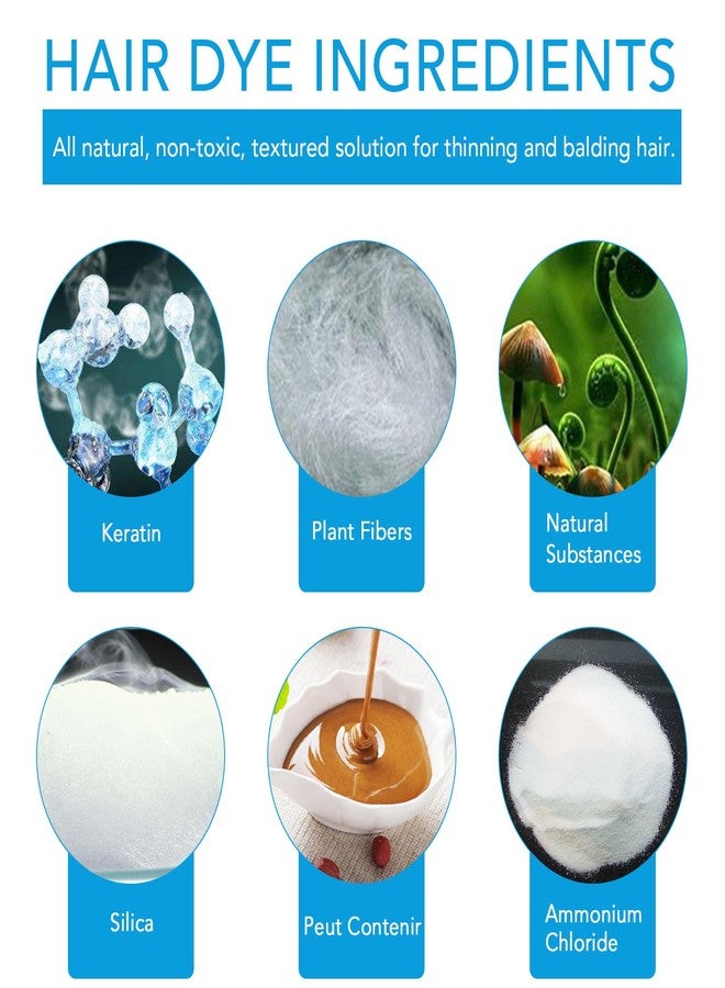 Find Back Hair Building Fibers, Hair Thickening Fibers for Thinning Hair & Bald Spots Thicker Fuller Hair in 15 Seconds Suitbable for Man and Woman 0.97Oz (Dark Brown) - Image 5