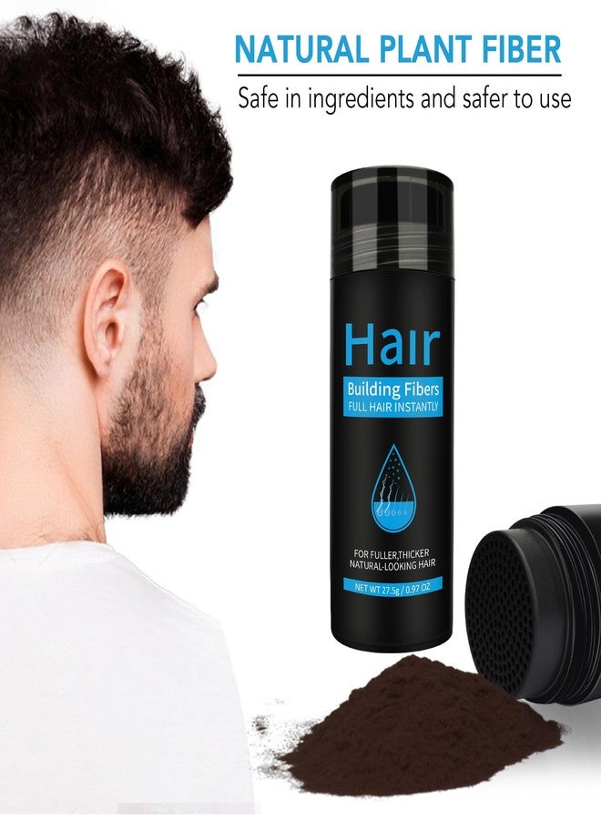 Find Back Hair Building Fibers, Hair Thickening Fibers for Thinning Hair & Bald Spots Thicker Fuller Hair in 15 Seconds Suitbable for Man and Woman 0.97Oz (Dark Brown) - Image 3